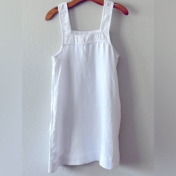 Madewell NWT Embroidered Tank Mini Dress in Linen Size 2 in Eyelet White - Picture 12 of 14